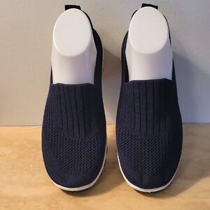 Women's Navy Slip-On Shoes